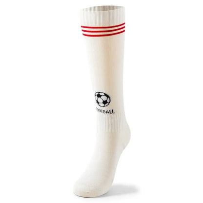 Chaussettes de football en coton jusqu'aux genoux (3 paires) - Blanc - EU37-41 (US4-7.5) - image 3