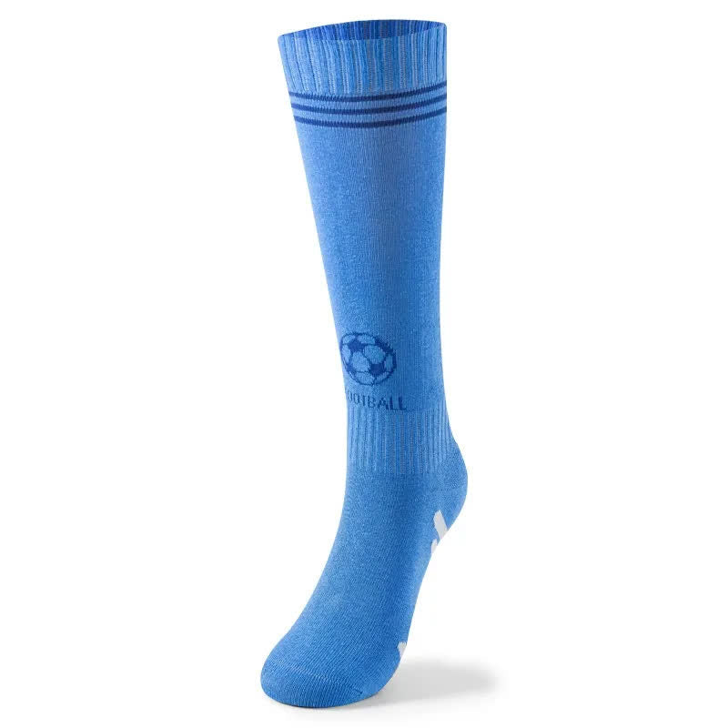 Chaussettes de football en coton jusqu'aux genoux (3 paires) - Bleu clair - EU37-41 (US4-7.5) - image 6