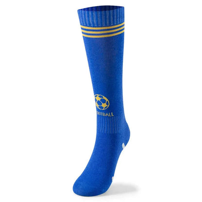 Chaussettes de football en coton jusqu'aux genoux (3 paires) - Bleu foncé - EU37-41 (US4-7.5) - image 7