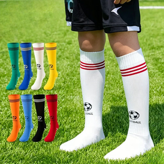 Chaussettes de football en coton jusqu'aux genoux (3 paires) - image 0