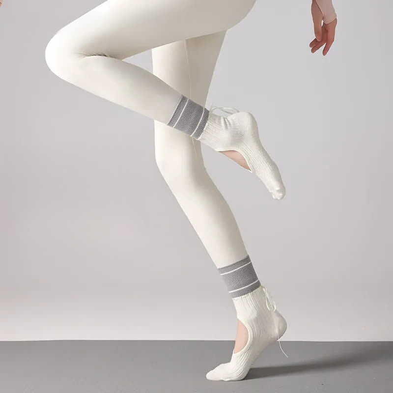 Chaussettes à cou-de-pied ouvert avec adhérence en forme d'arc (2 paires) - image 5
