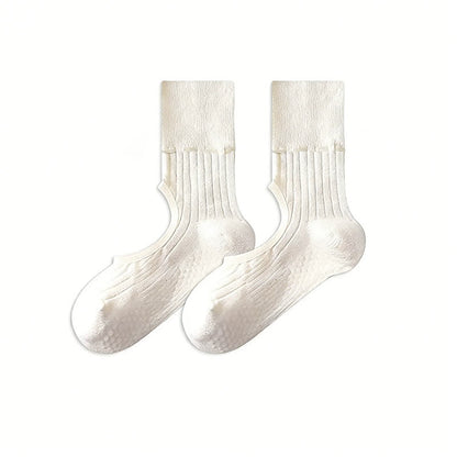 Chaussettes à cou-de-pied ouvert avec adhérence en forme d'arc (2 paires) - Blanc - 40(US2-7) - Sans ruban - image 16