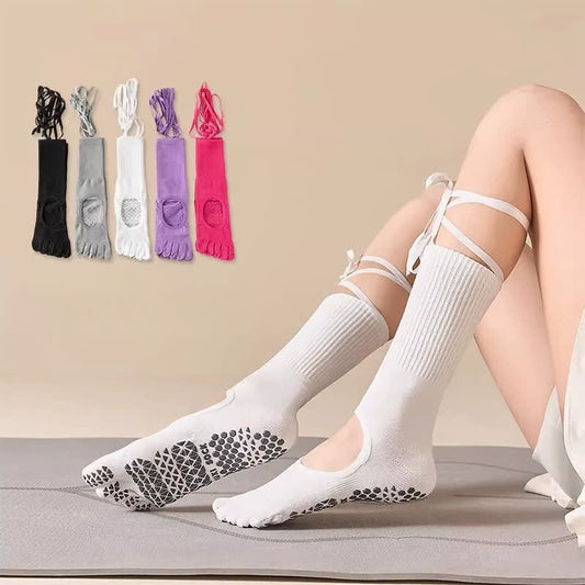 Chaussettes de ballet à orteils antidérapants (2 paires) - image 0