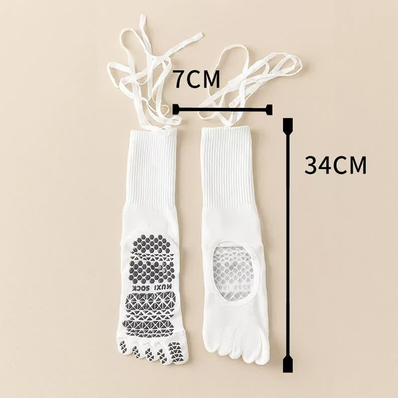 Chaussettes de ballet à orteils antidérapants (2 paires) - image 7