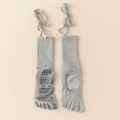 Chaussettes de ballet à orteils antidérapants (2 paires) - Gris - UE35-39 (US2-6) - image 3