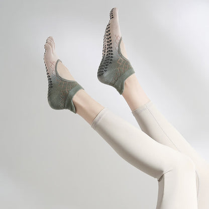 Chaussettes antidérapantes à dégradé de couleurs - Gris - 40(US2-7) - image 6