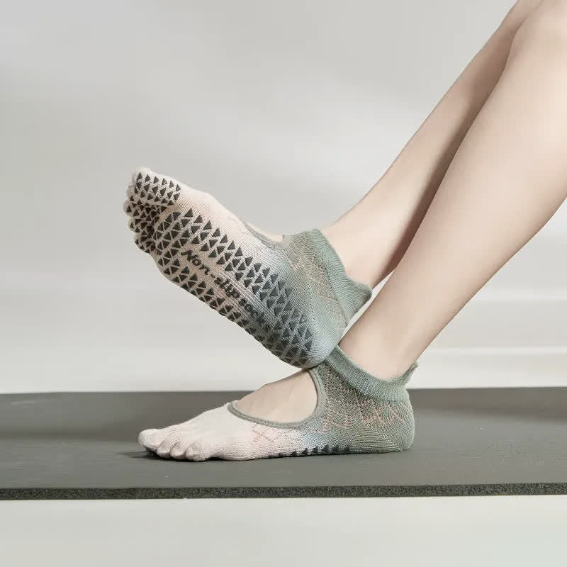 Chaussettes antidérapantes à dégradé de couleurs - image 1