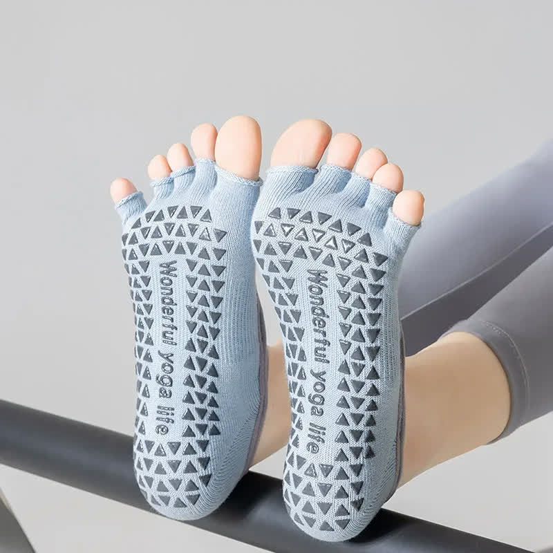 Chaussettes basses antidérapantes pour les orteils (2 paires) - image 2