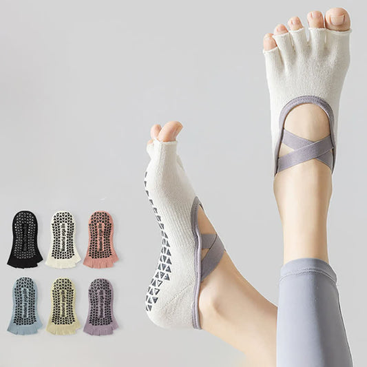 Chaussettes basses antidérapantes pour les orteils (2 paires) - image 0