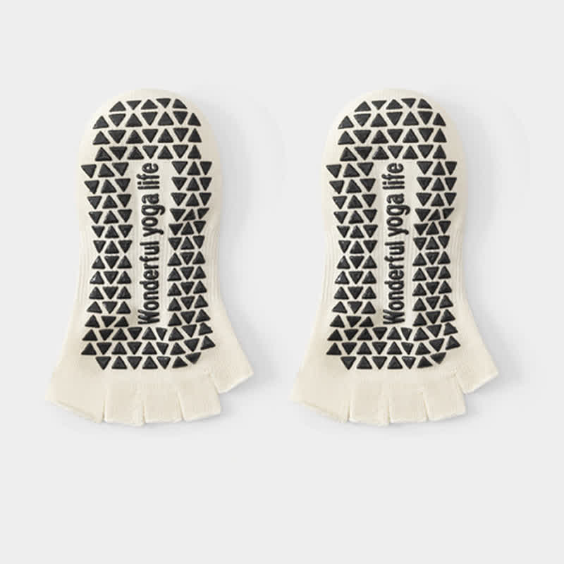 Chaussettes basses antidérapantes pour les orteils (2 paires) - Blanc - 40(US2-7) - image 6