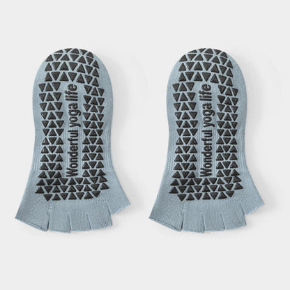 Chaussettes basses antidérapantes pour les orteils (2 paires) - Bleu - 40(US2-7) - image 8