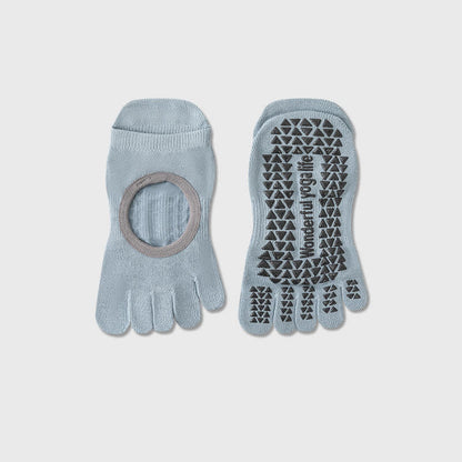 Chaussettes de yoga antidérapantes à cinq orteils (2 paires) - Bleu - 40(US2-7) - image 8