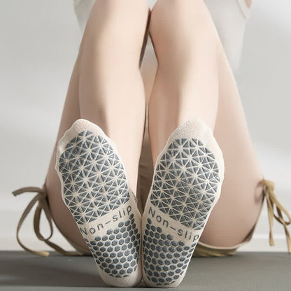 Chaussettes antidérapantes Pilates (2 paires) - image 0