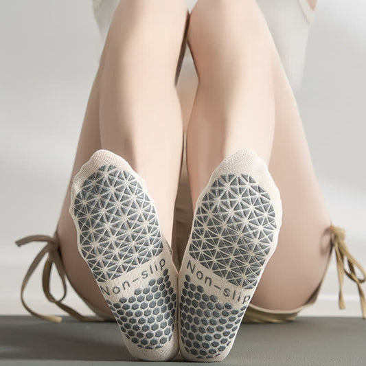 Chaussettes antidérapantes Pilates (2 paires) - image 0
