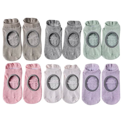Chaussettes antidérapantes Pilates (2 paires) - image 3