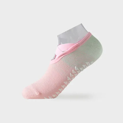 Chaussettes de yoga antidérapantes à brides croisées (6 paires) - Rose - 42(US2-8,5) - image 6
