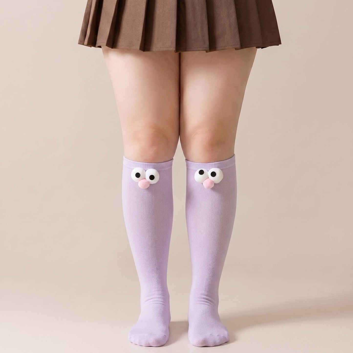 Chaussettes hautes à motifs animaux mignons (4 paires) - Rose clair - 40(US2-7) - image 9