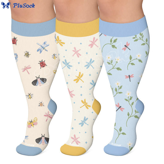 Chaussettes de compression pastel grande taille pour jardin - image 0
