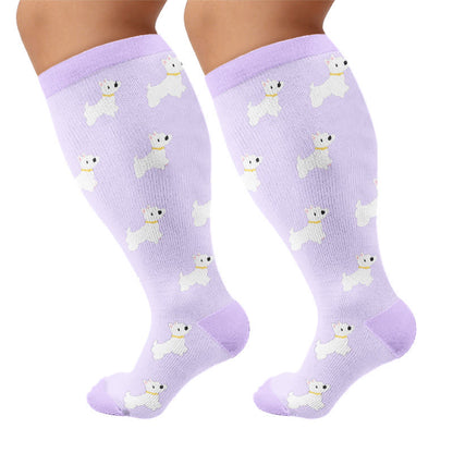Chaussettes de compression grande taille pour moutons, chiens et lapins - Violet (1 paire) - 4XL - image 8
