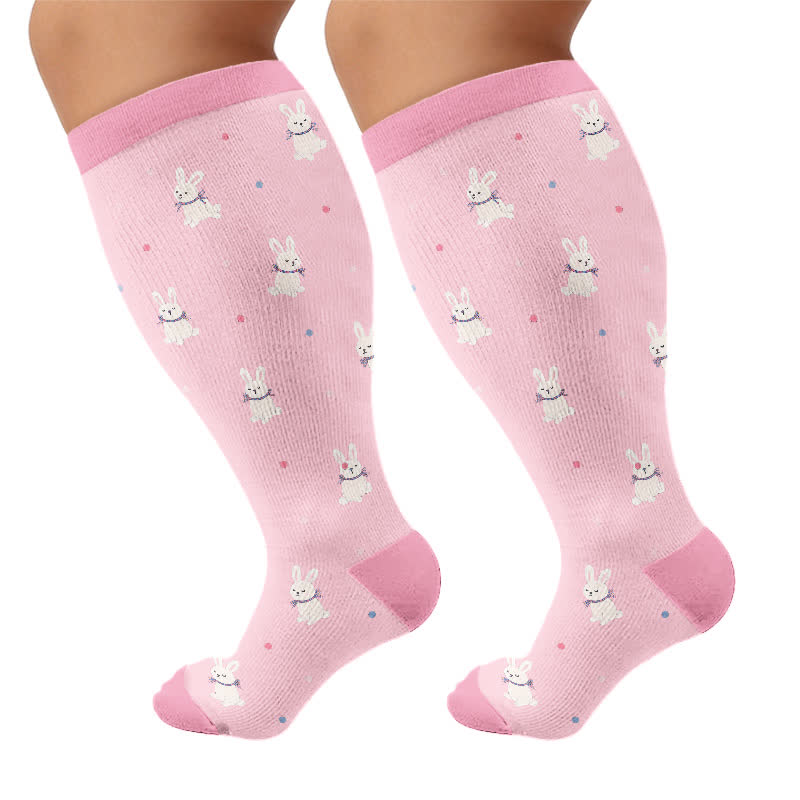 Chaussettes de compression grande taille pour moutons, chiens et lapins - Rose (1 paire) - 4XL - image 10