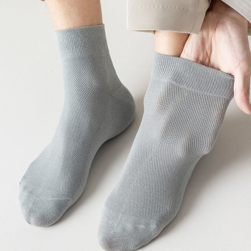 Chaussettes courtes respirantes en coton (6 paires) - image 3