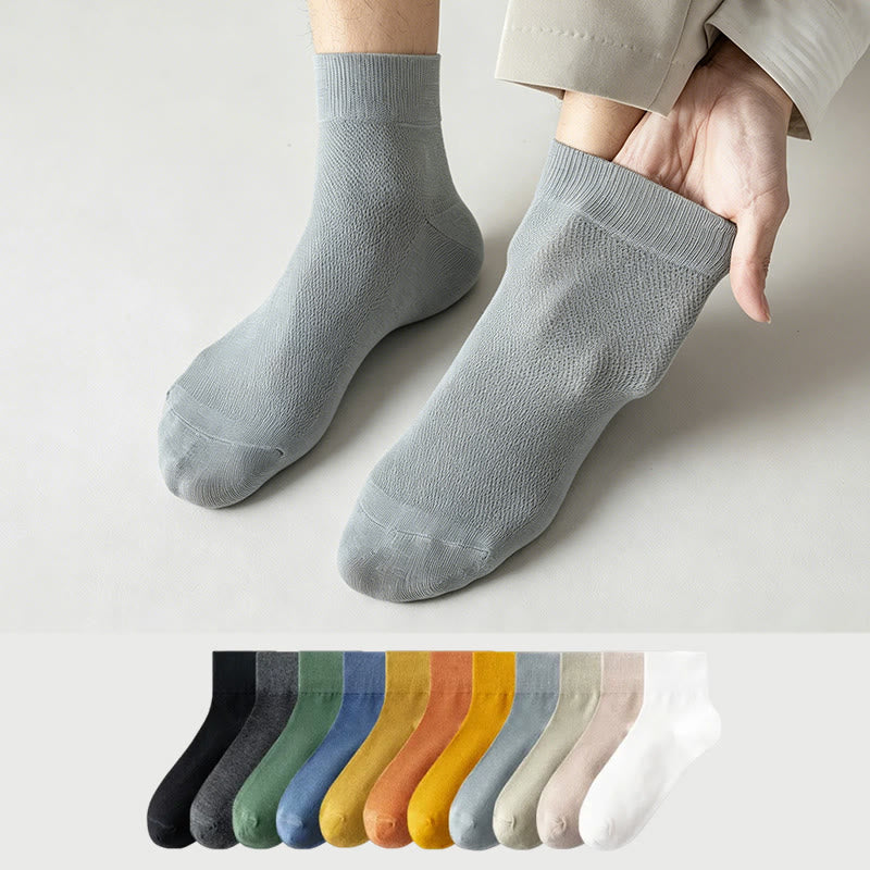 Chaussettes courtes respirantes en coton (6 paires) - image 0