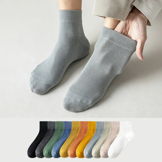 Chaussettes courtes respirantes en coton (6 paires) - image 0