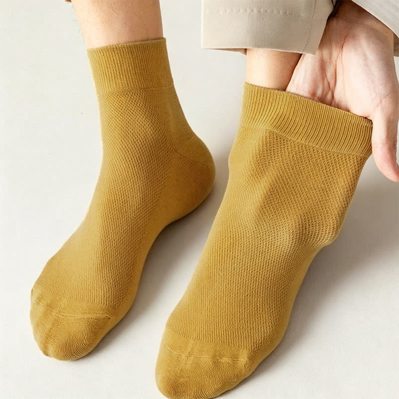 Chaussettes courtes respirantes en coton (6 paires) - image 6