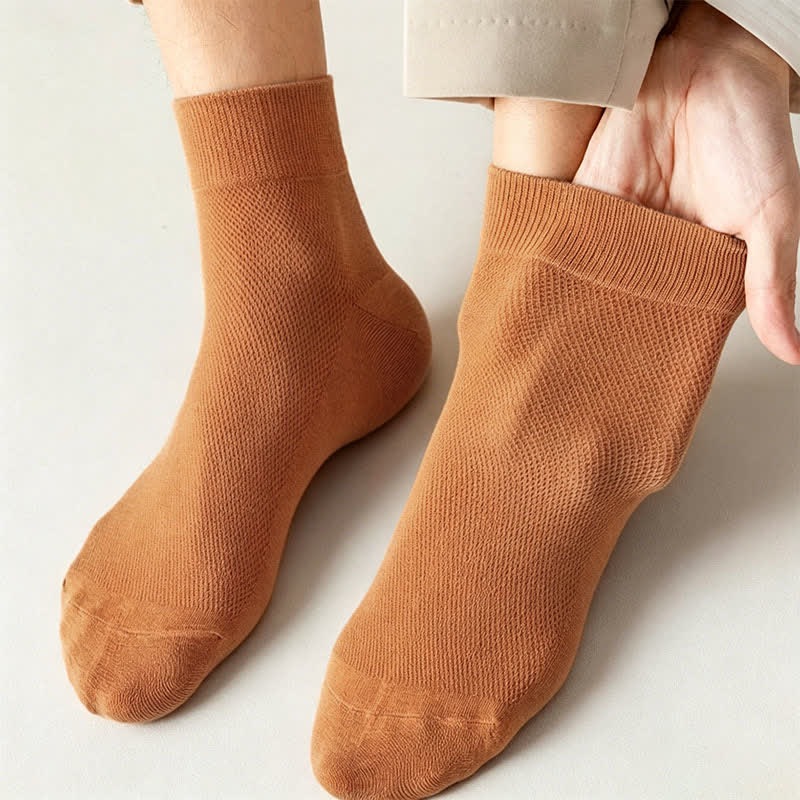 Chaussettes courtes respirantes en coton (6 paires) - image 10