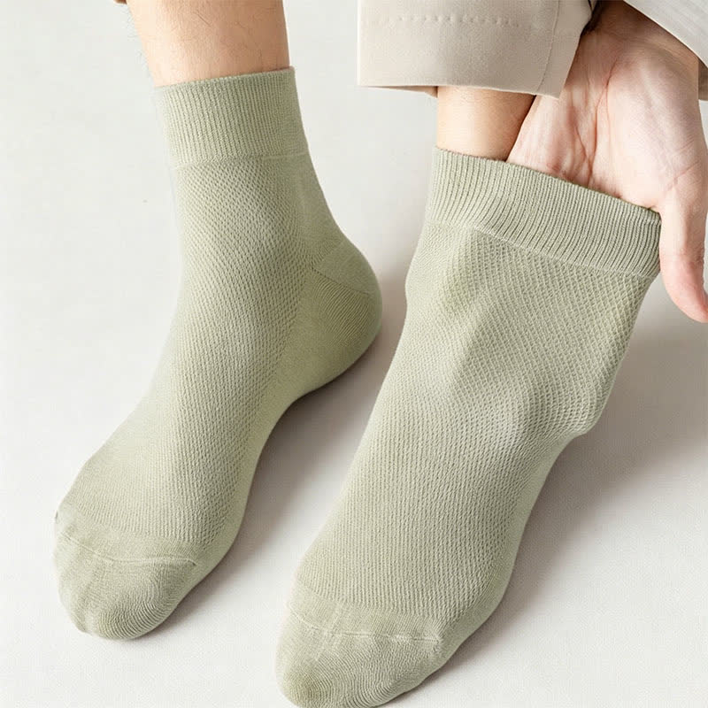 Chaussettes courtes respirantes en coton (6 paires) - image 5