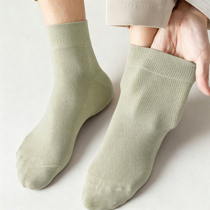 Chaussettes courtes respirantes en coton (6 paires) - image 5