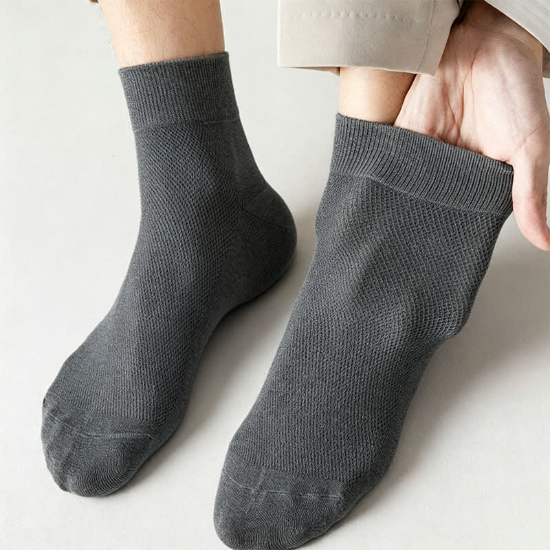 Chaussettes courtes respirantes en coton (6 paires) - image 8
