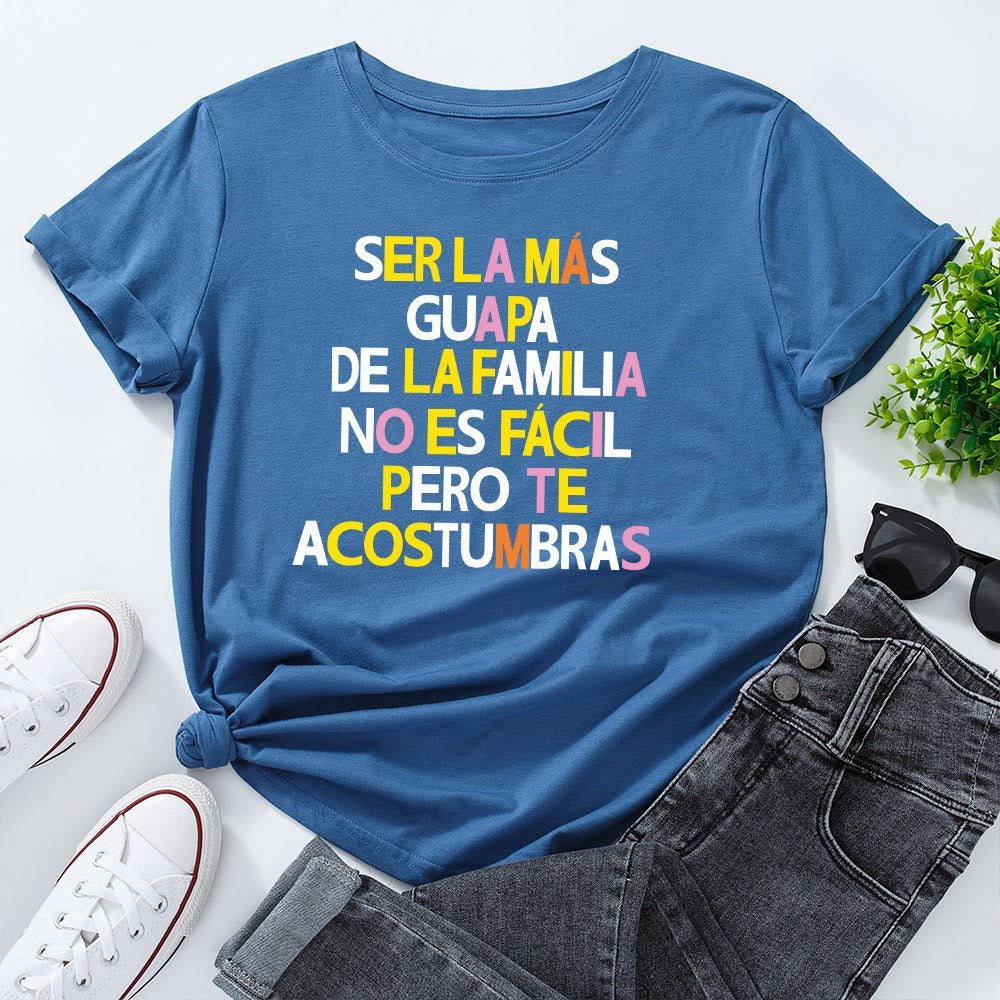 T-shirt grande taille à imprimé créatif avec lettres - Bleu royal - 5XL - image 4