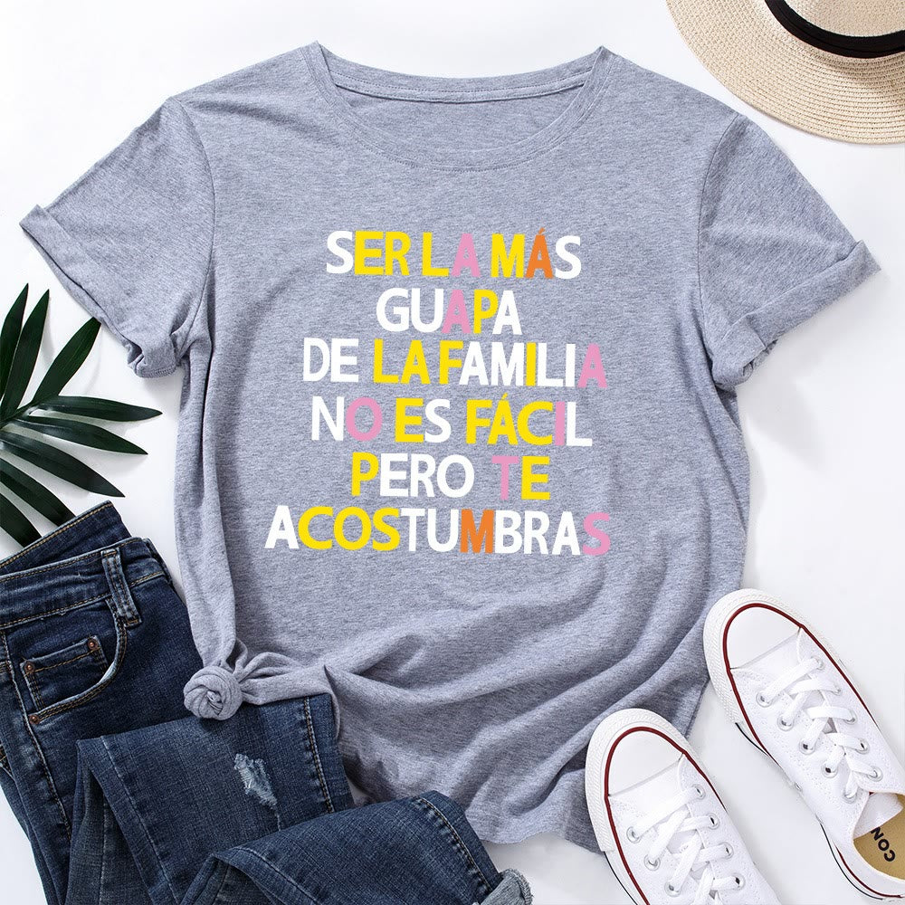 T-shirt grande taille à imprimé créatif avec lettres - Gris clair - 5XL - image 9
