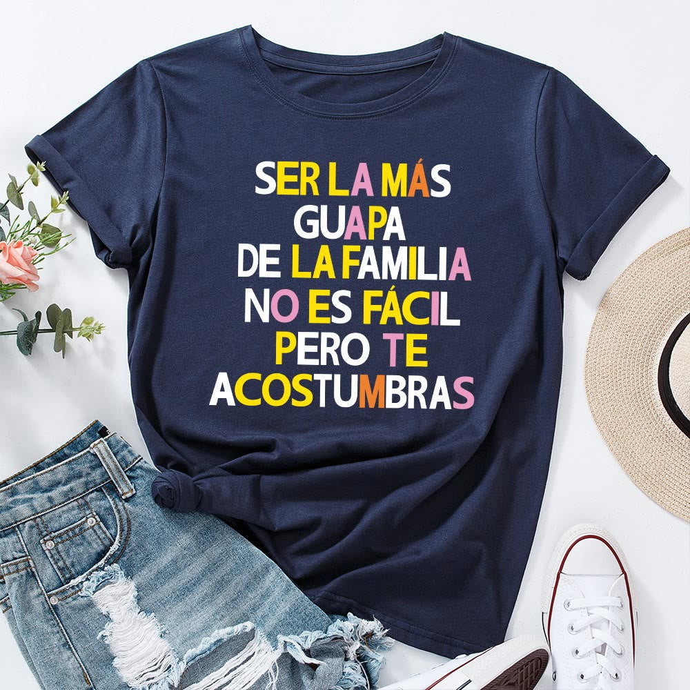 T-shirt grande taille à imprimé créatif avec lettres - Bleu marine - 5XL - image 8