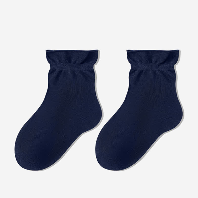 Chaussettes de nuit unies décontractées (3 paires) - Bleu marine - UE35-39 (US2-6) - image 6