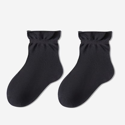 Chaussettes de nuit unies décontractées (3 paires) - Gris foncé - UE35-39 (US2-6) - image 9