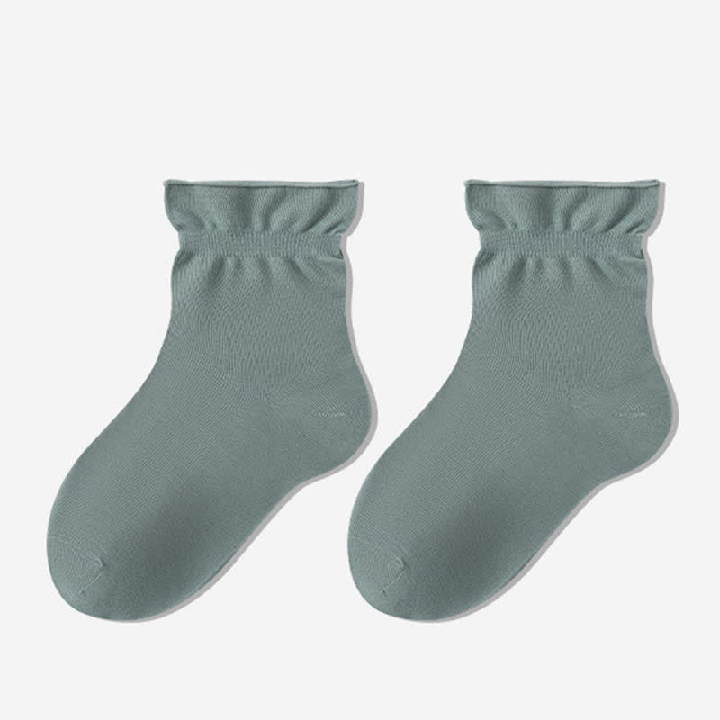 Chaussettes de nuit unies décontractées (3 paires) - Vert - UE35-39 (US2-6) - image 7