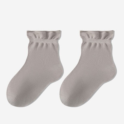 Chaussettes de nuit unies décontractées (3 paires) - Gris - UE35-39 (US2-6) - image 5
