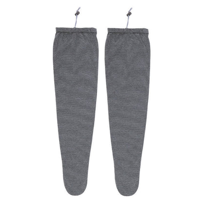 Chaussettes de nuit montantes minimalistes à côtes - Noir - L - image 5