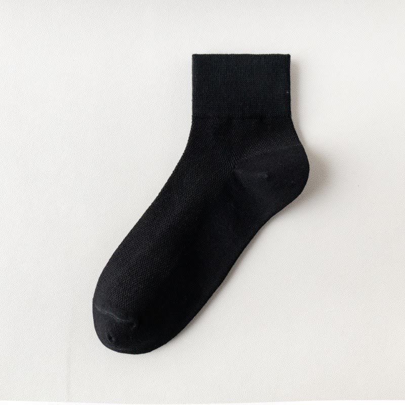 Chaussettes courtes respirantes en coton (6 paires) - Noir - UE45-50 (US11-15) - image 14