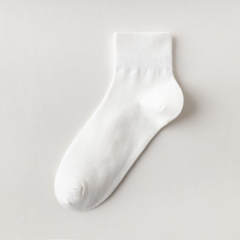 Chaussettes courtes respirantes en coton (6 paires) - Blanc - UE45-50 (US11-15) - image 15