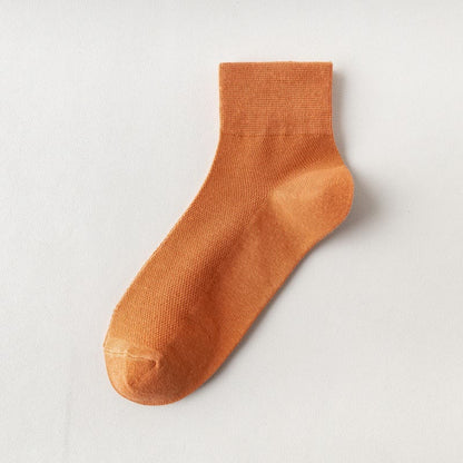Chaussettes courtes respirantes en coton (6 paires) - Orange - UE45-50 (US11-15) - image 23