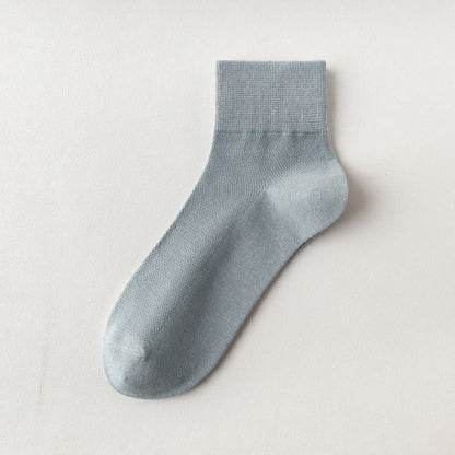 Chaussettes courtes respirantes en coton (6 paires) - Bleu clair - UE45-50 (US11-15) - image 24