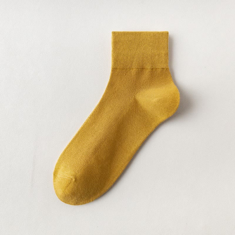 Chaussettes courtes respirantes en coton (6 paires) - Caramel - UE45-50 (US11-15) - image 18