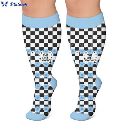 Chaussettes de compression grande taille à motif léopard - image 7