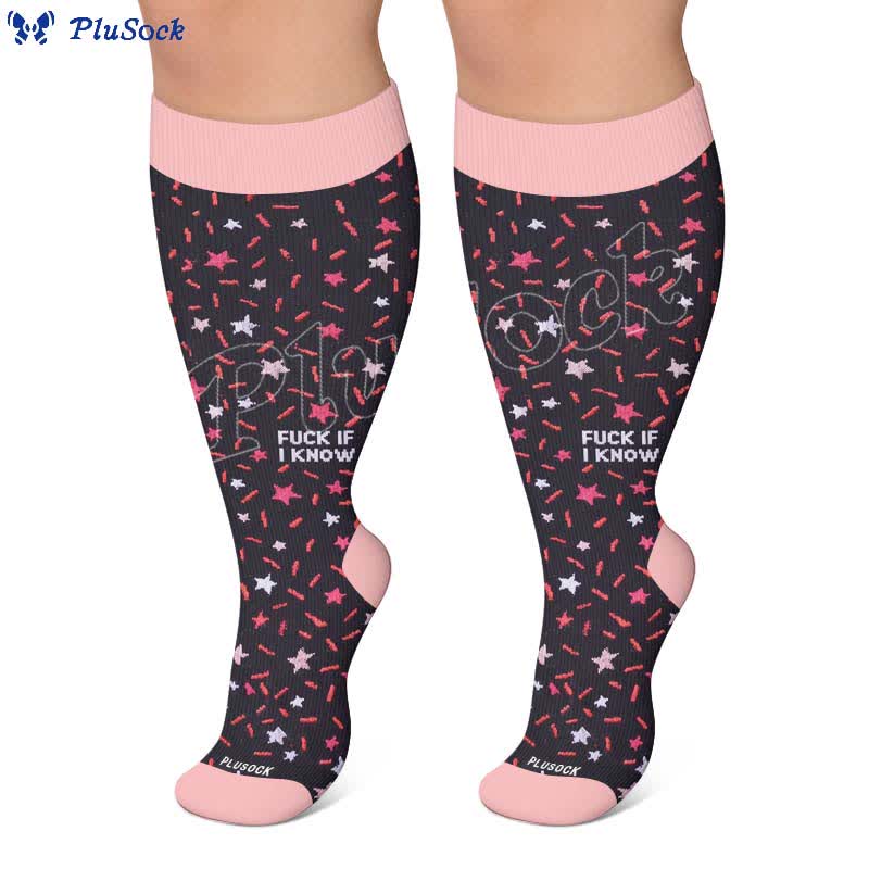 Chaussettes de compression grande taille à motif léopard - image 6