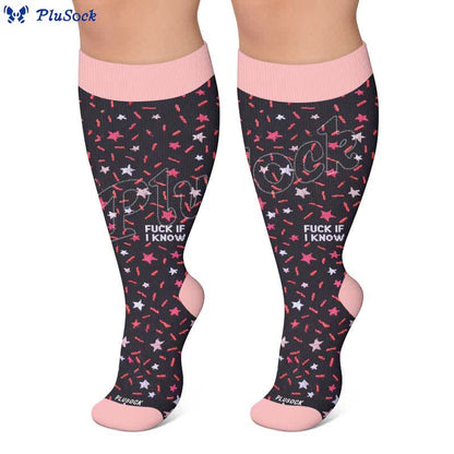 Chaussettes de compression grande taille à motif léopard - image 6