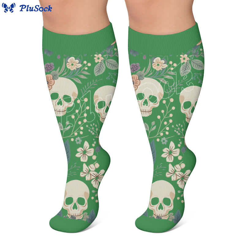 Chaussettes de compression Skull Vine grandes tailles - image 5