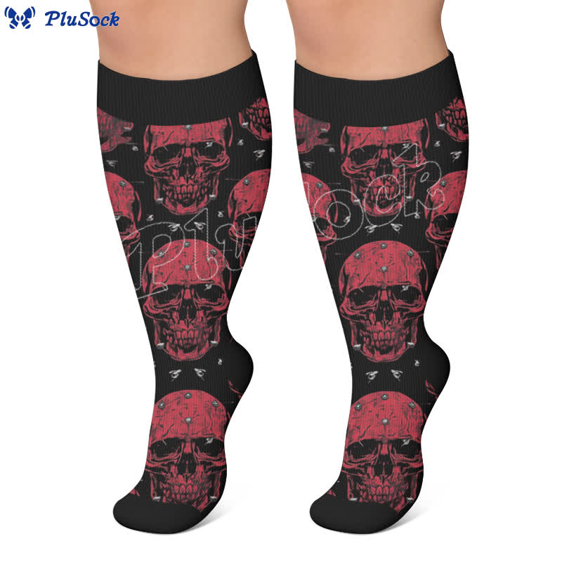 Chaussettes de compression Skull Vine grandes tailles - image 6